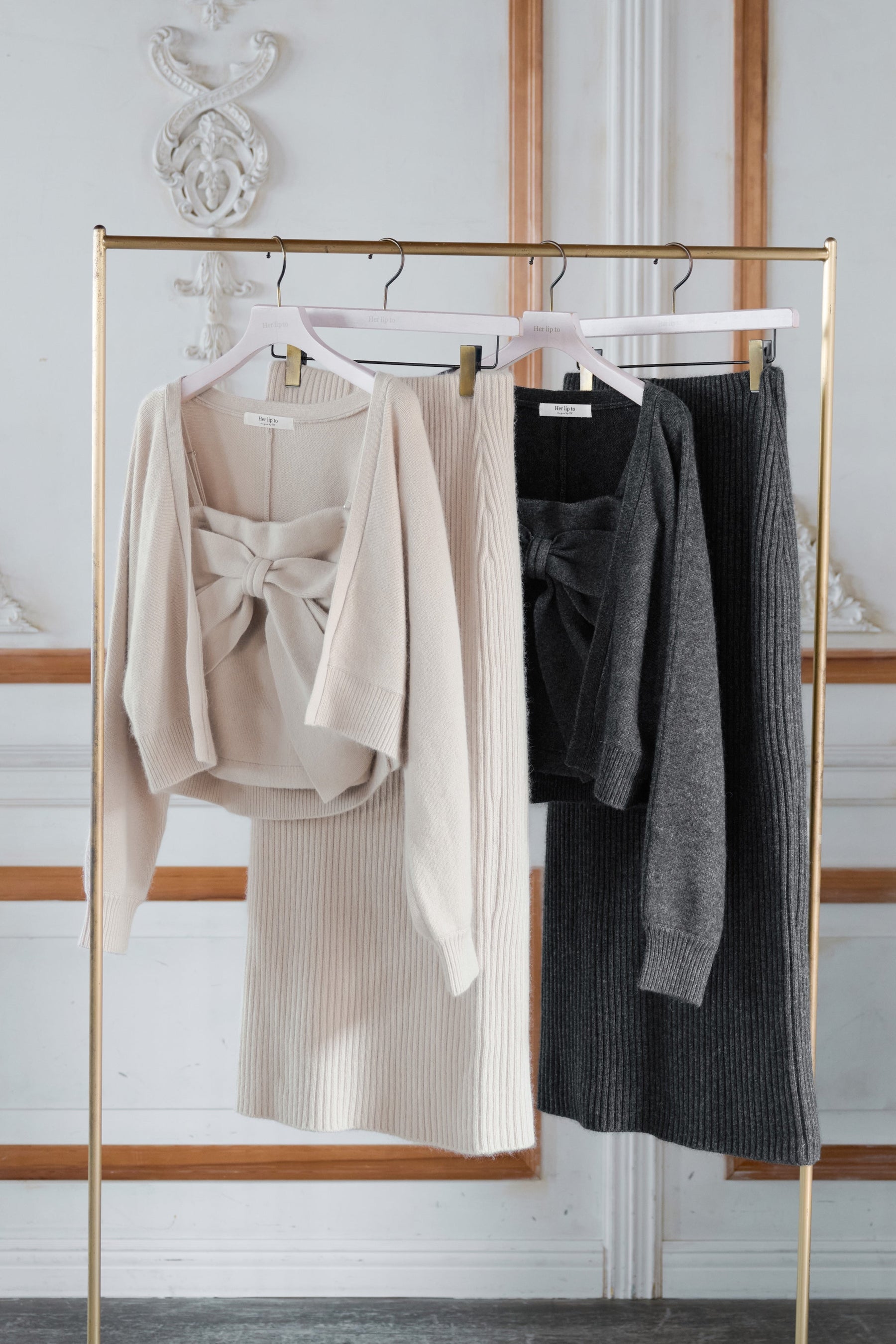 Lydie Ribbed Knit Skirt