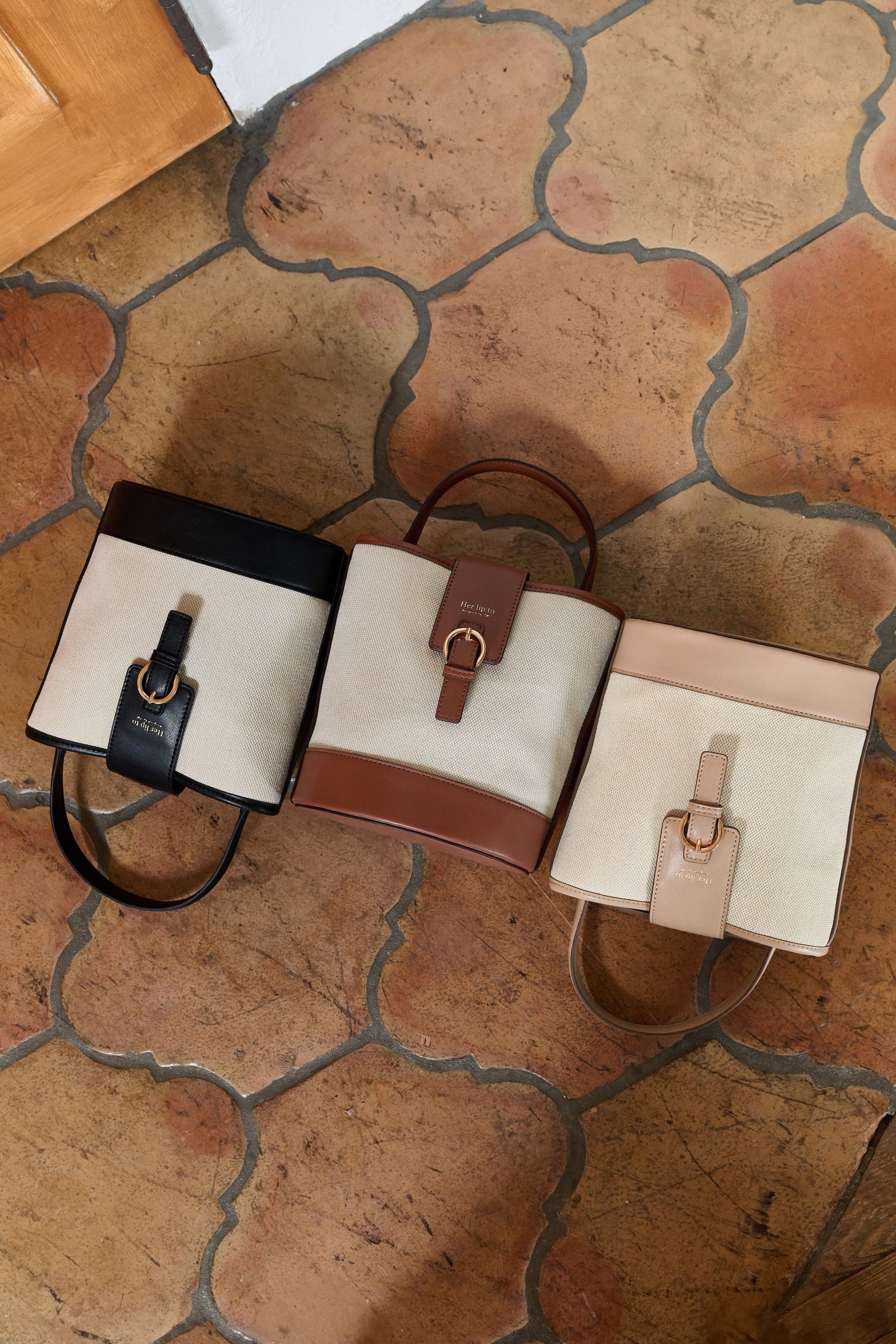 One-Handle Canvas Bucket Bag