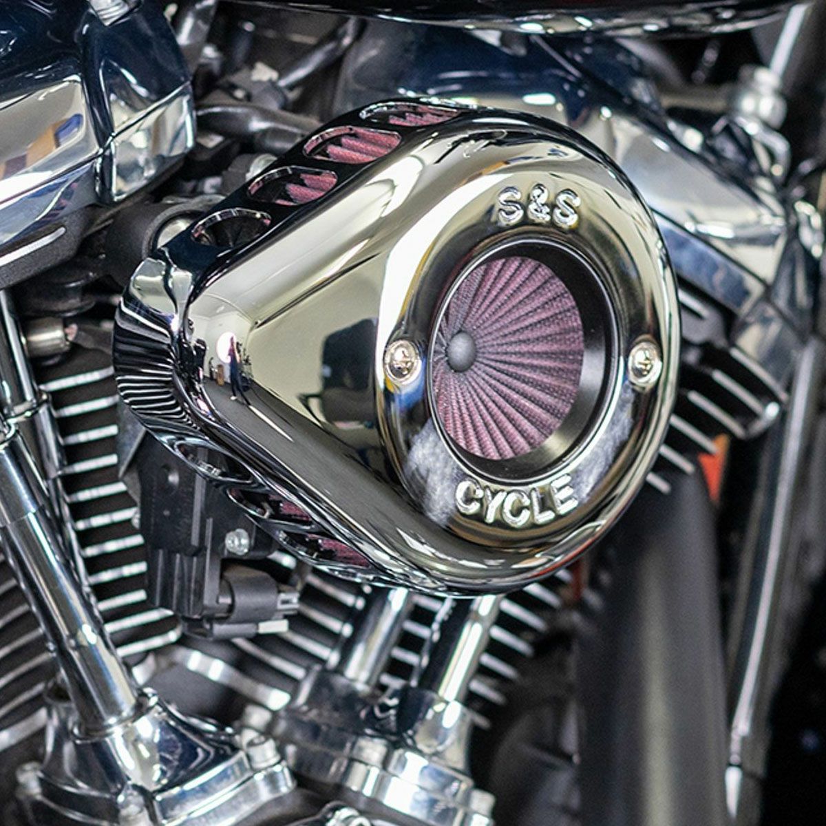 ハーレー、M8エンジン用S&S（エス・アンド・エス） エアクリーナー