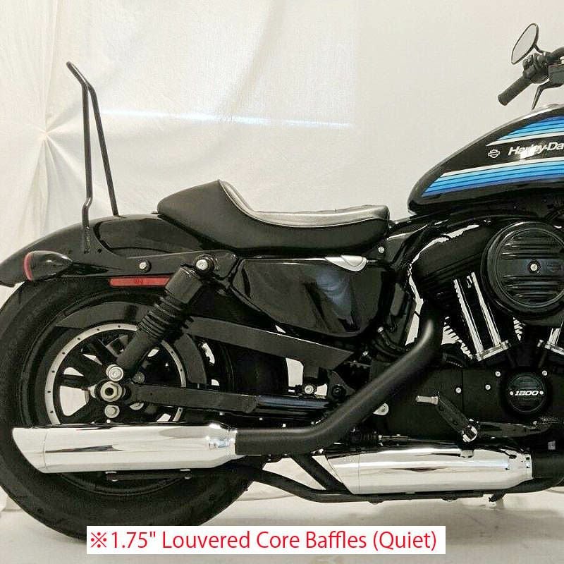 スポーツスター用 ダブルスラッシュカット・スリップオンマフラー