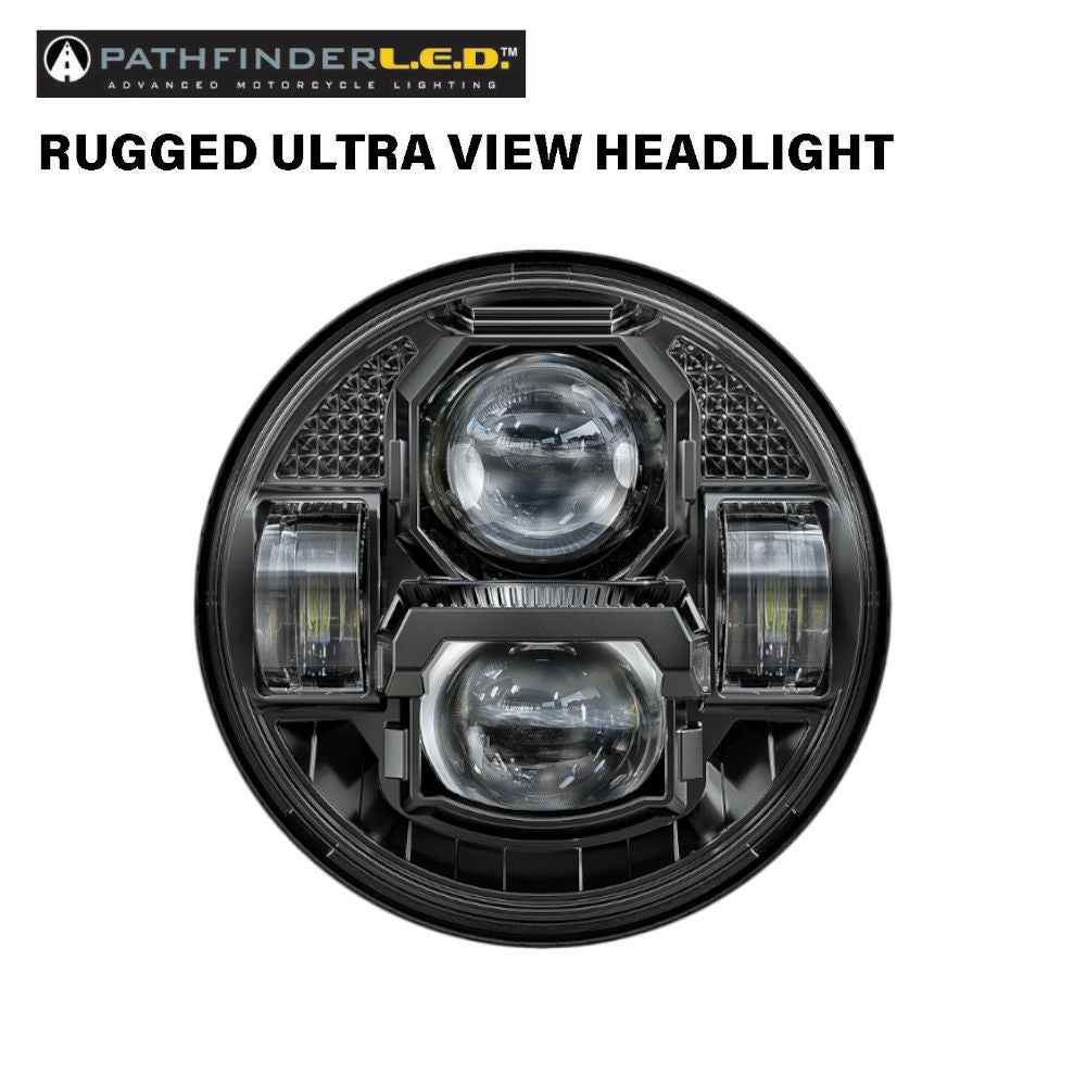 WMW プロジェクターLED 5-3/4インチ・ヘッドライト ブラック |ハーレー