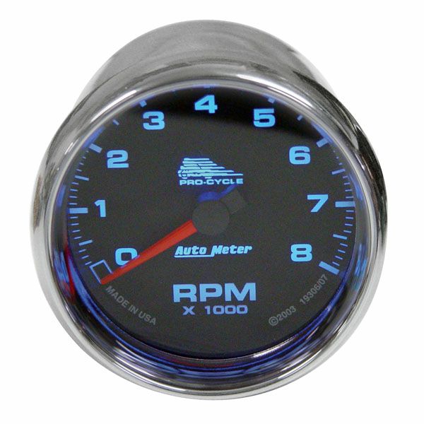 AutoMeter(オートマスター) タコメーター 2-5/8インチ ブラックパネル