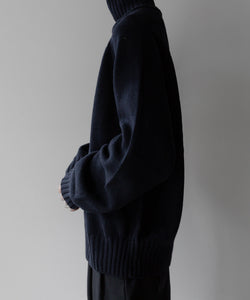 stein / シュタイン】EX FINE LAMBS LOOSE HIGH NECK KNIT LS - DARK