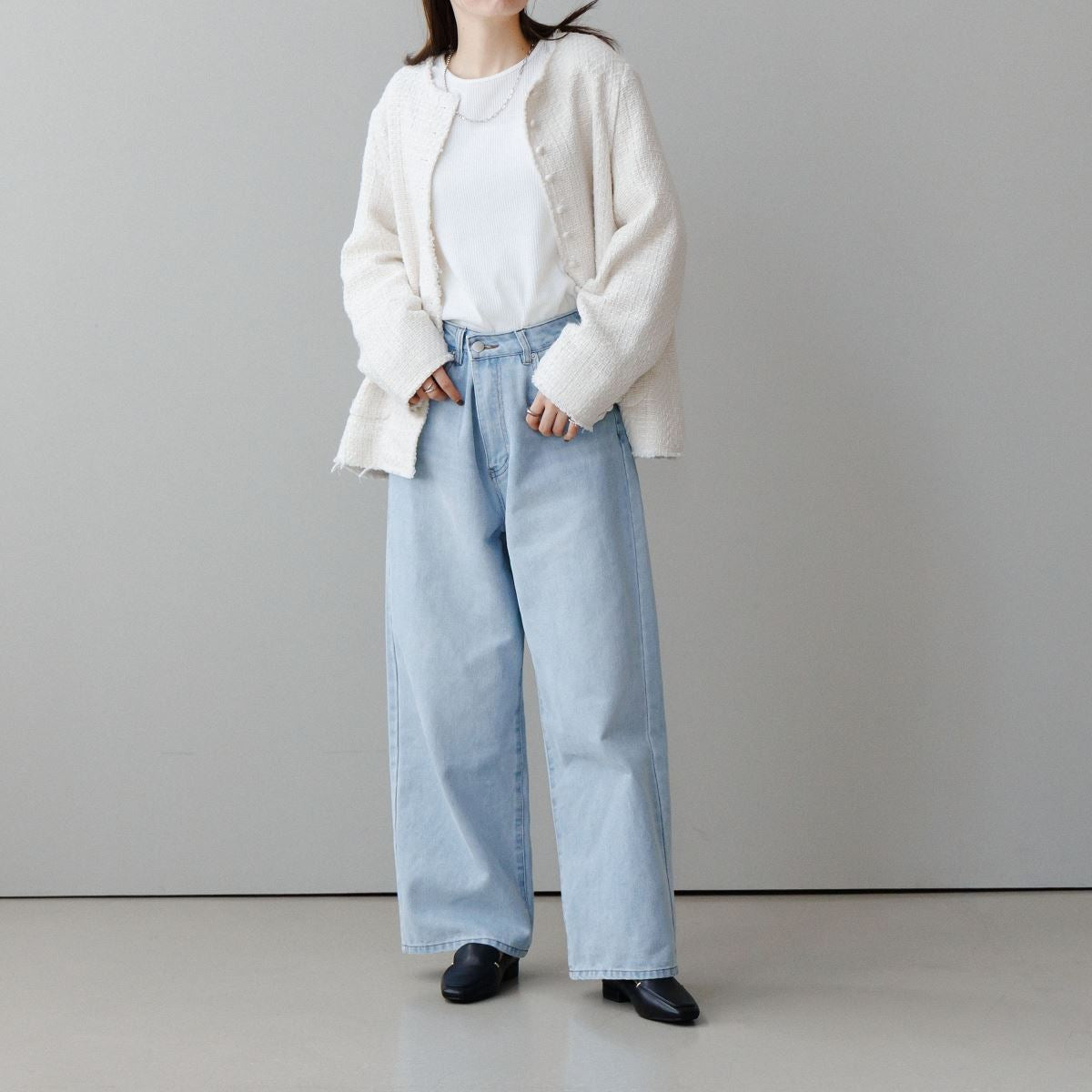 WEB限定デザイン/再入荷】メタルアクセントローファー/640009