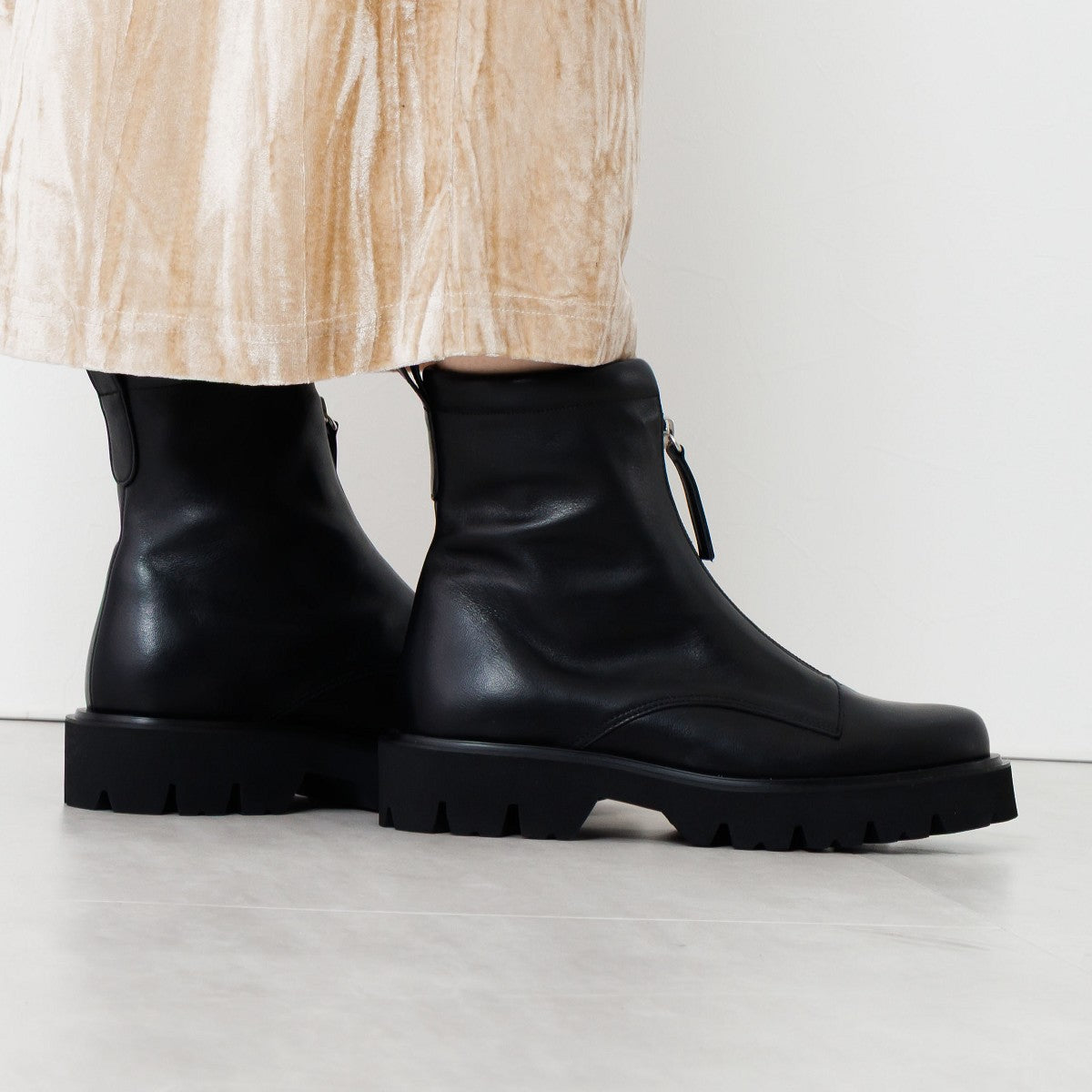 再値下げ】フロントジップブーツ/651409