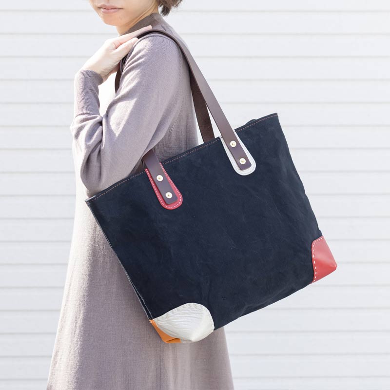 ハンドメイドファスナー付トート – 日乃本帆布