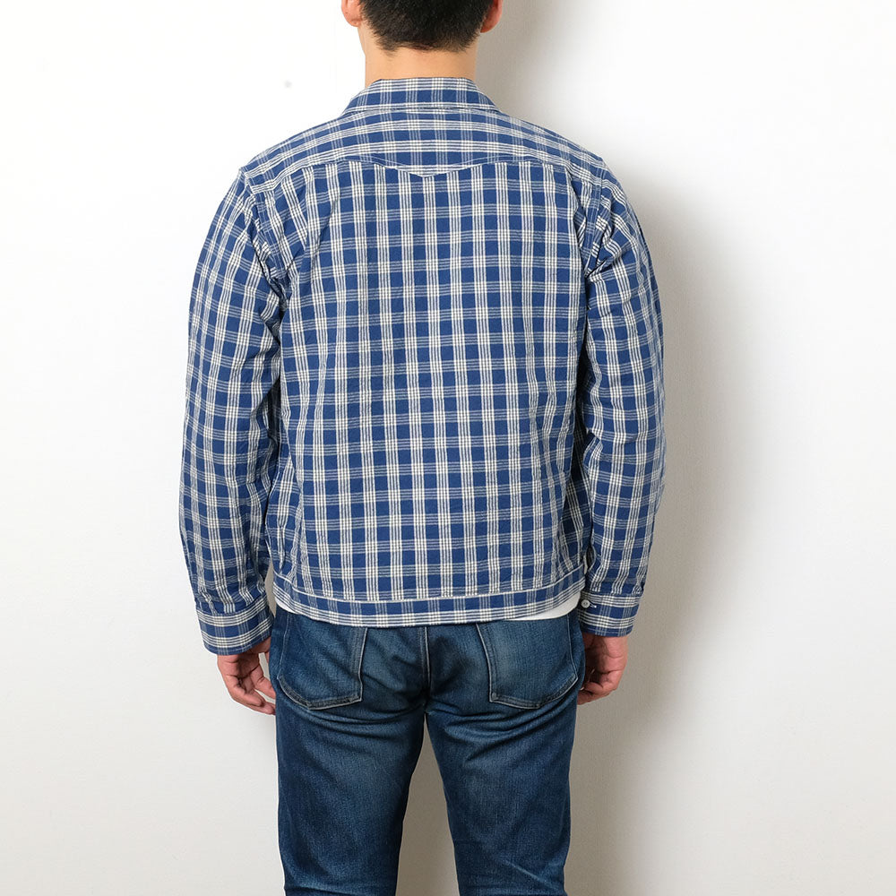 SUN SURF - UNION SUPPLY - PALAKA CHECK SHIRT BLOUSE - US13487