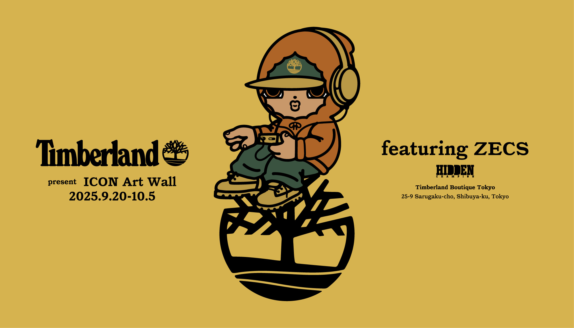 Timberland present ICON Art Wallfeaturing ZECS | HIDDEN CHAMPION