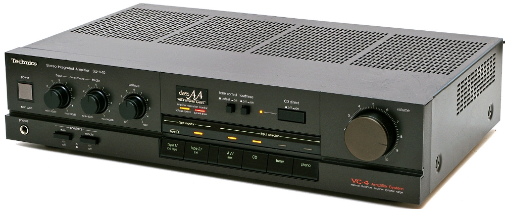 Technics Model SU-V40 アンプ ブラック Technics SU-V40 Stereo