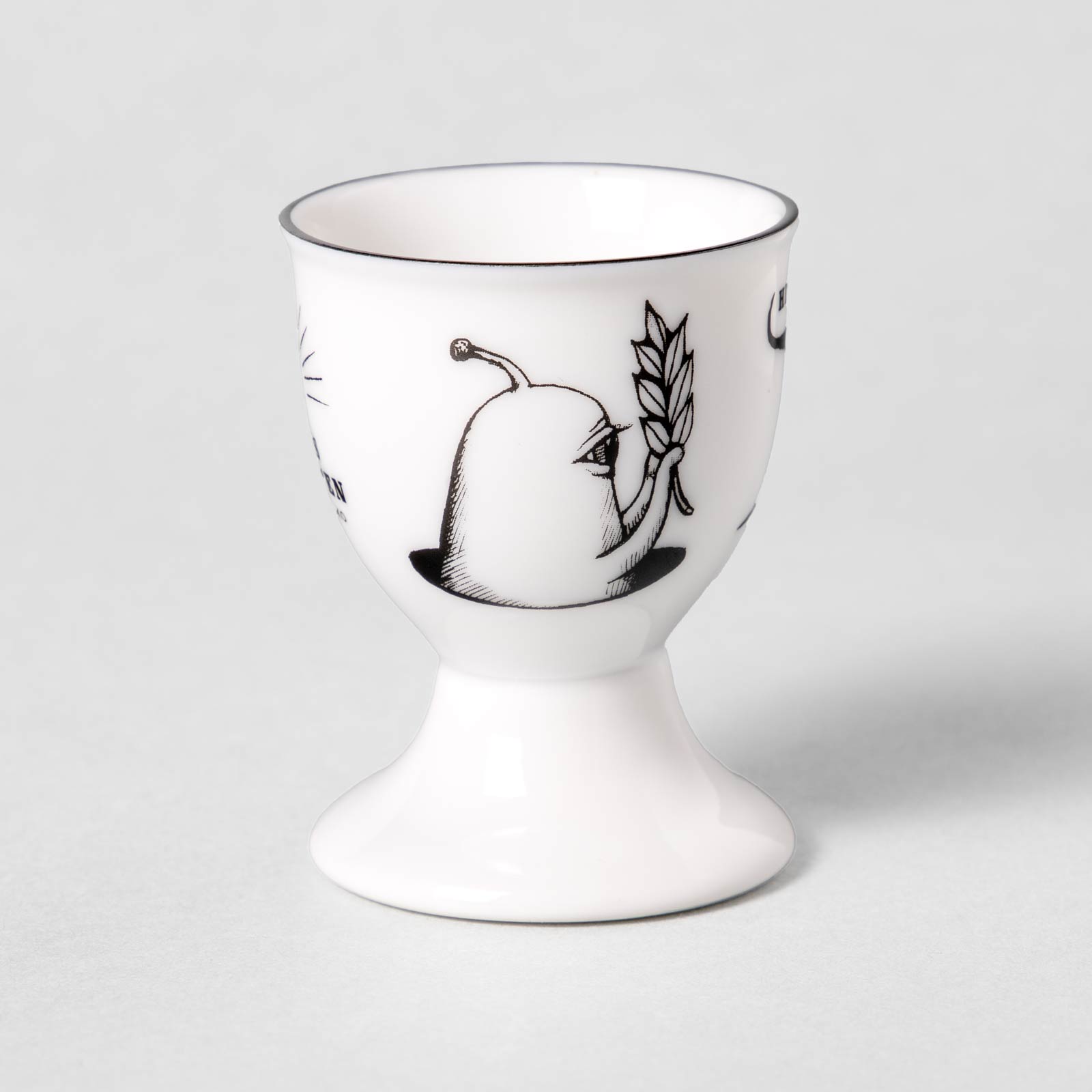 H エッグスタンド ひとつめちゃんとおきんちゃん – ボリス雑貨店