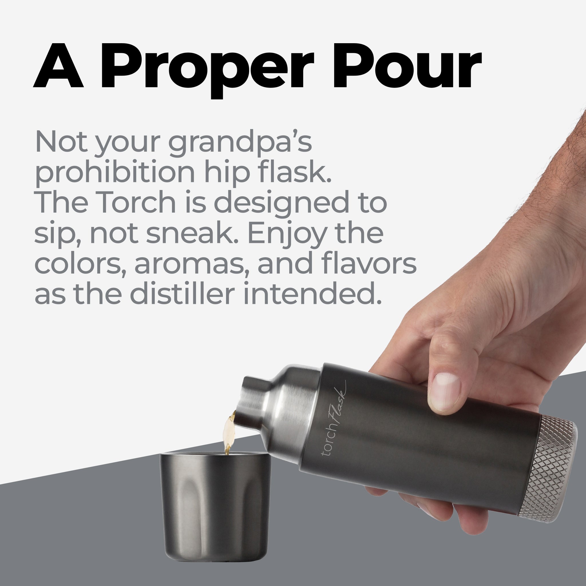 Torch™ Flask - The Reinvented Pocket Flask | High Camp Flasks