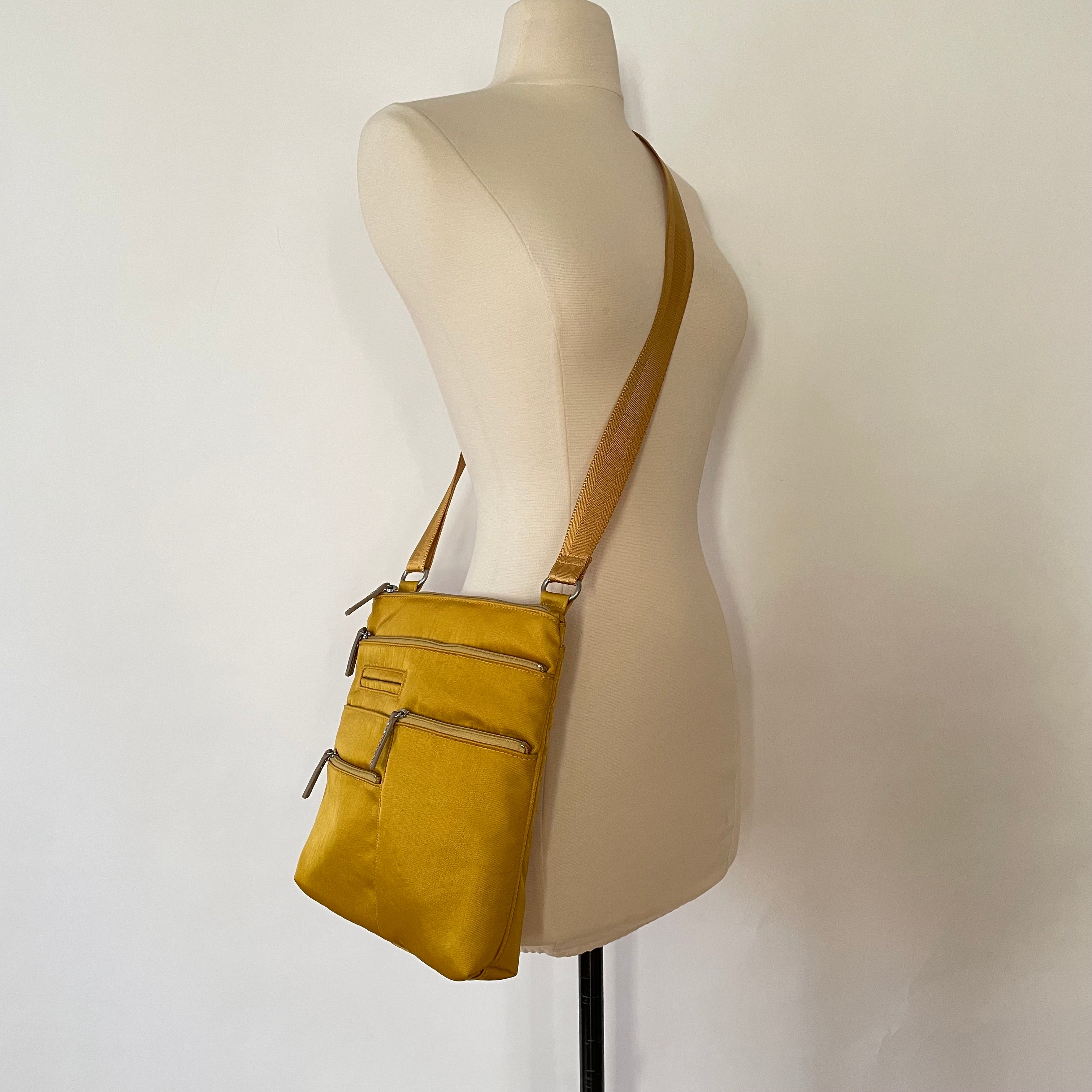 NICO - Canary x Gold | Multi-Pocket Shoulder Bag | Small – Highway