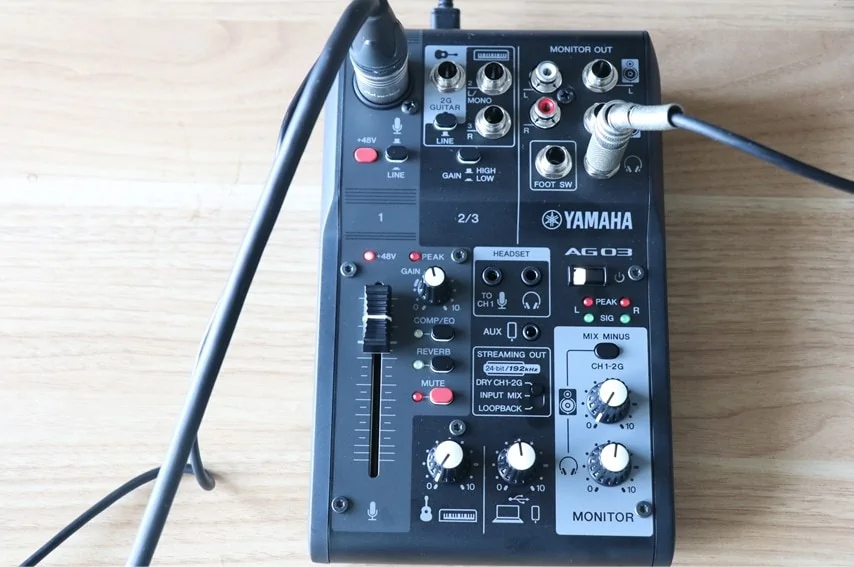 YAMAHA AG03MK2をレビュー。ライブ配信で最強のオーディオ