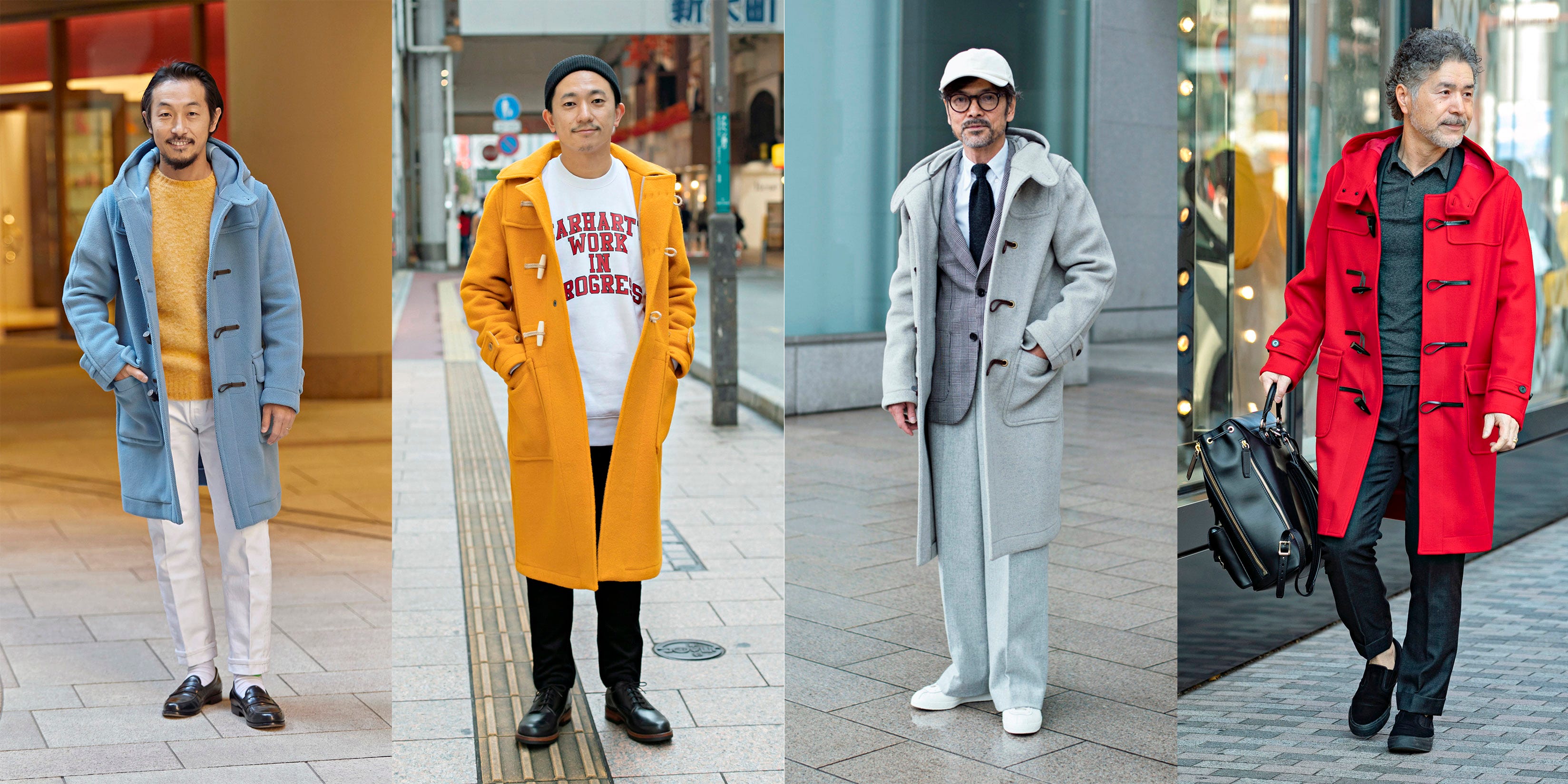 ダッフルコートの賢者は、定番色からレトロポップなカラーへシフト！