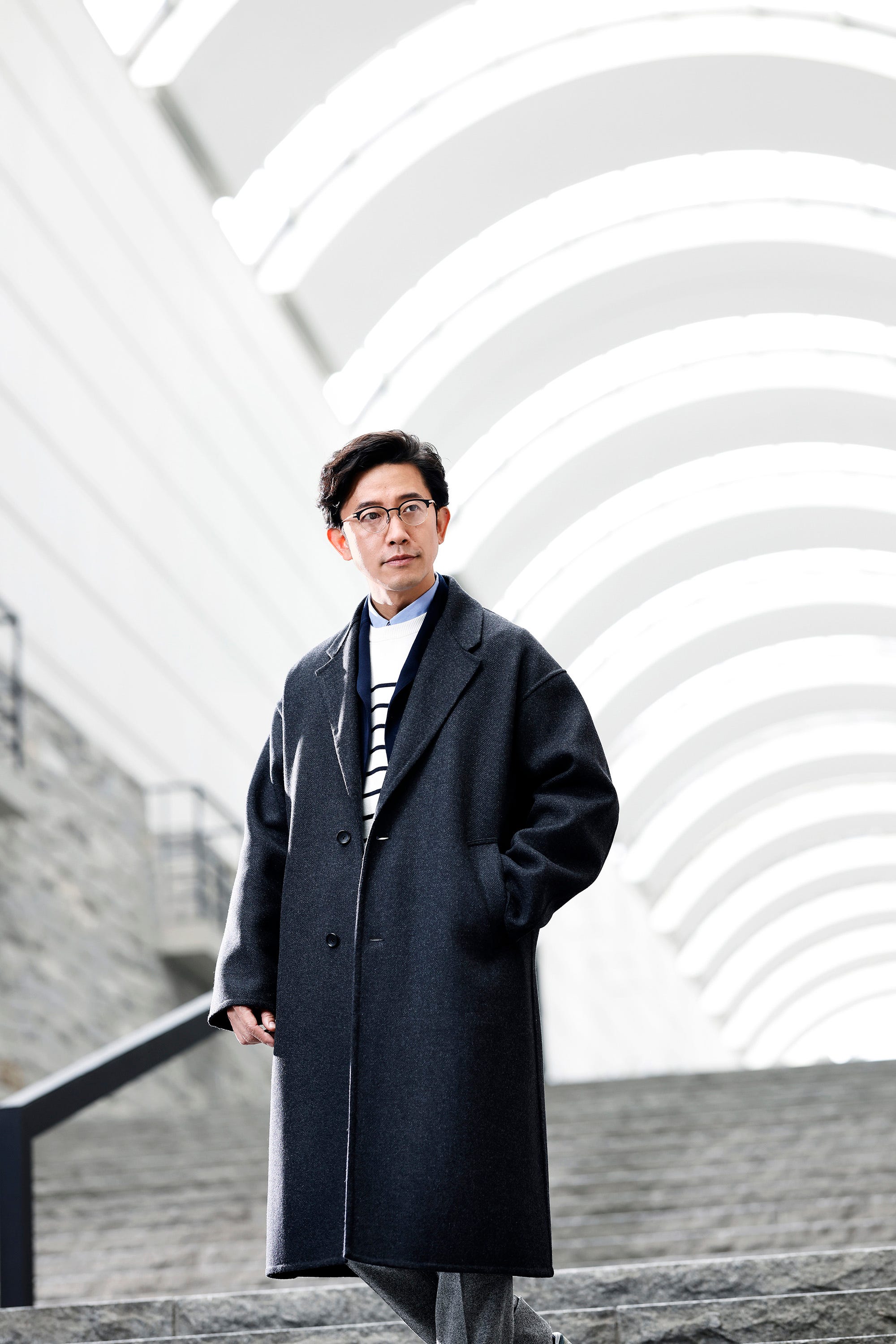 999.9からの提案「アイウエアで完成させるアウタースタイル」