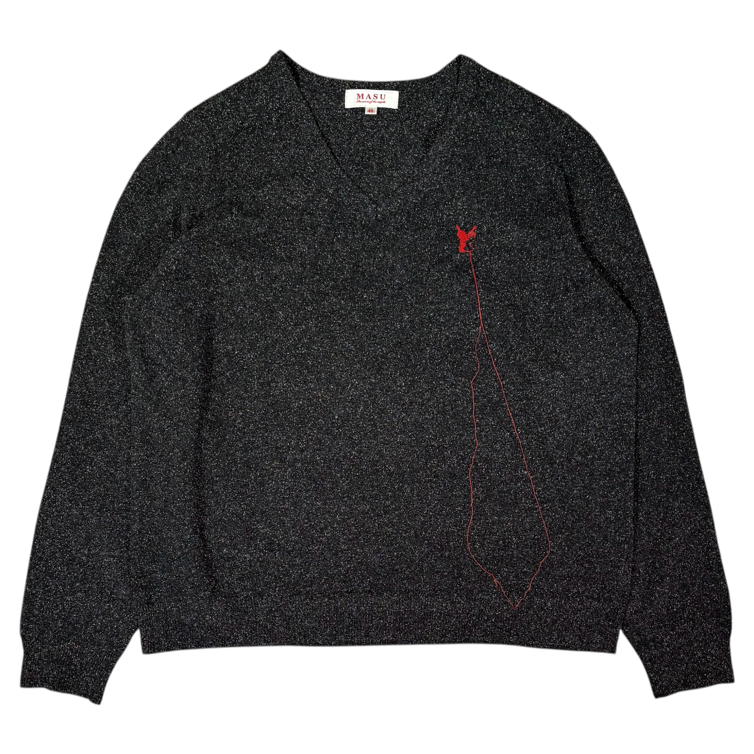 2026SS MASU SILK NEP SWEATER - BLACK 商品詳細｜choua la creme