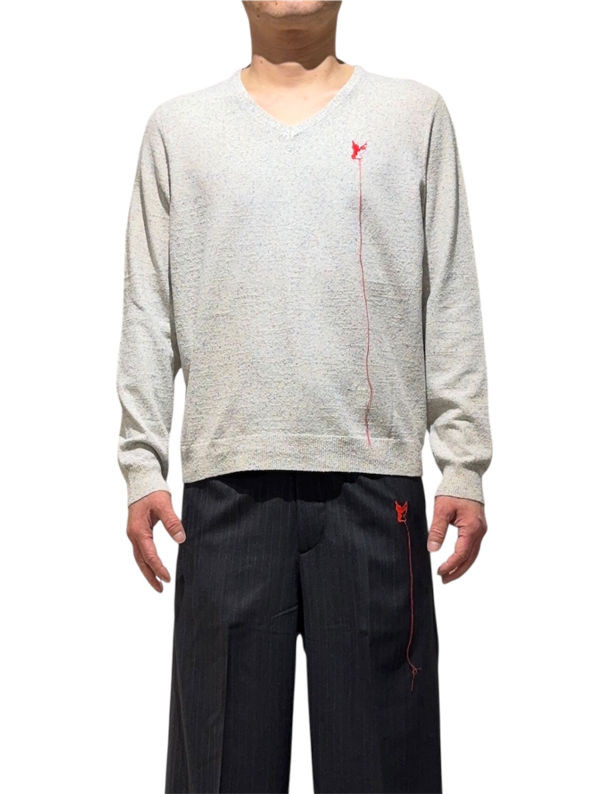 2026SS MASU SILK NEP SWEATER - WHITE 商品詳細｜choua la creme