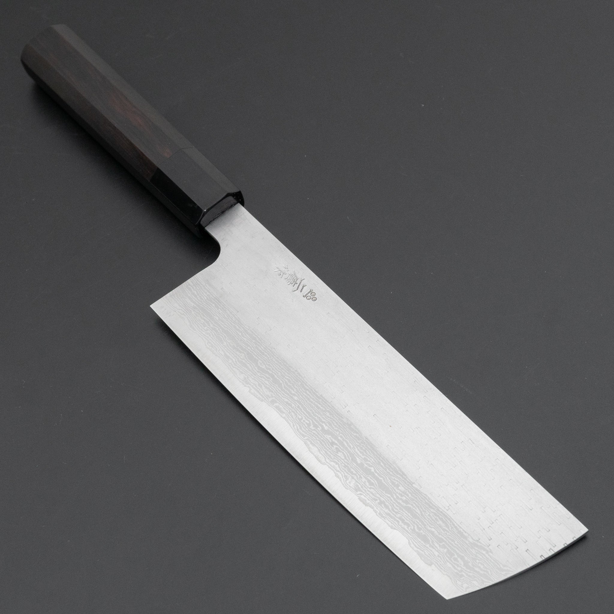 二唐刃物鍛造所 VGXEOS 菜切 180mm 黒檀柄 – HITOHIRA