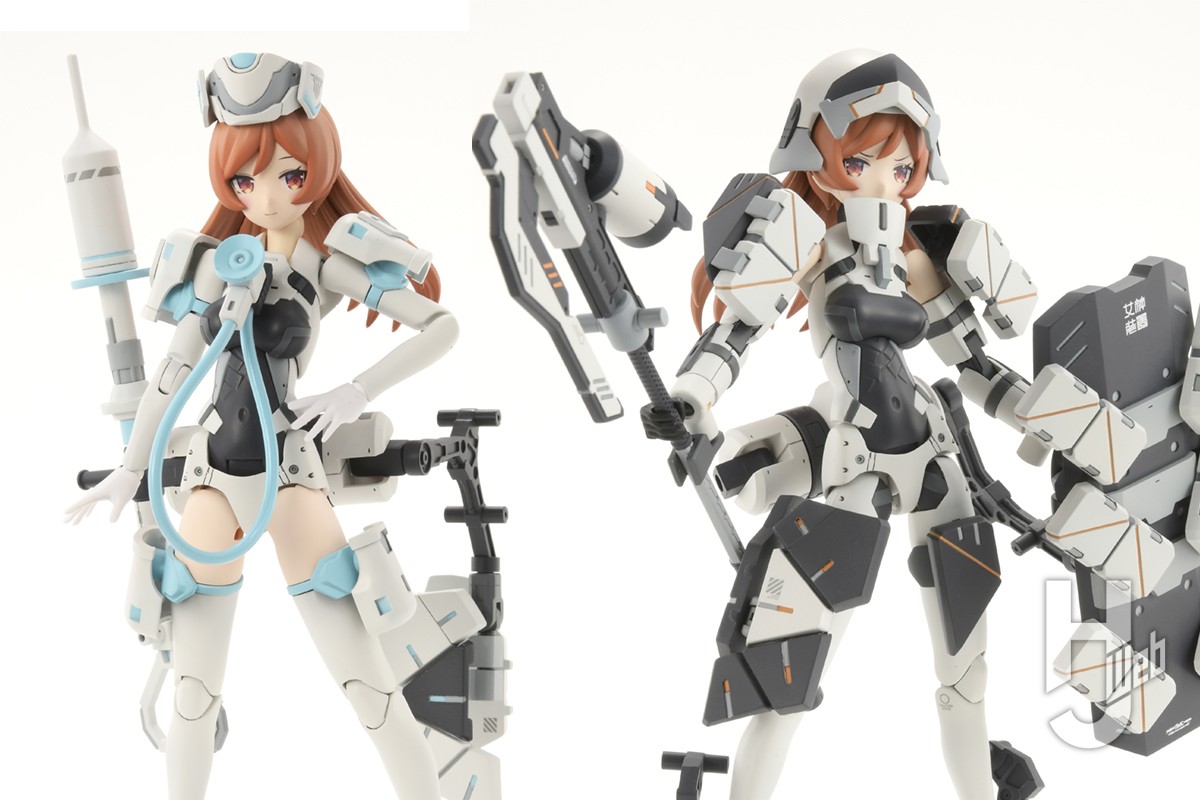 初代メガミデバイス「WISM・ソルジャー」を組み替えて”治療”と“盾”に特