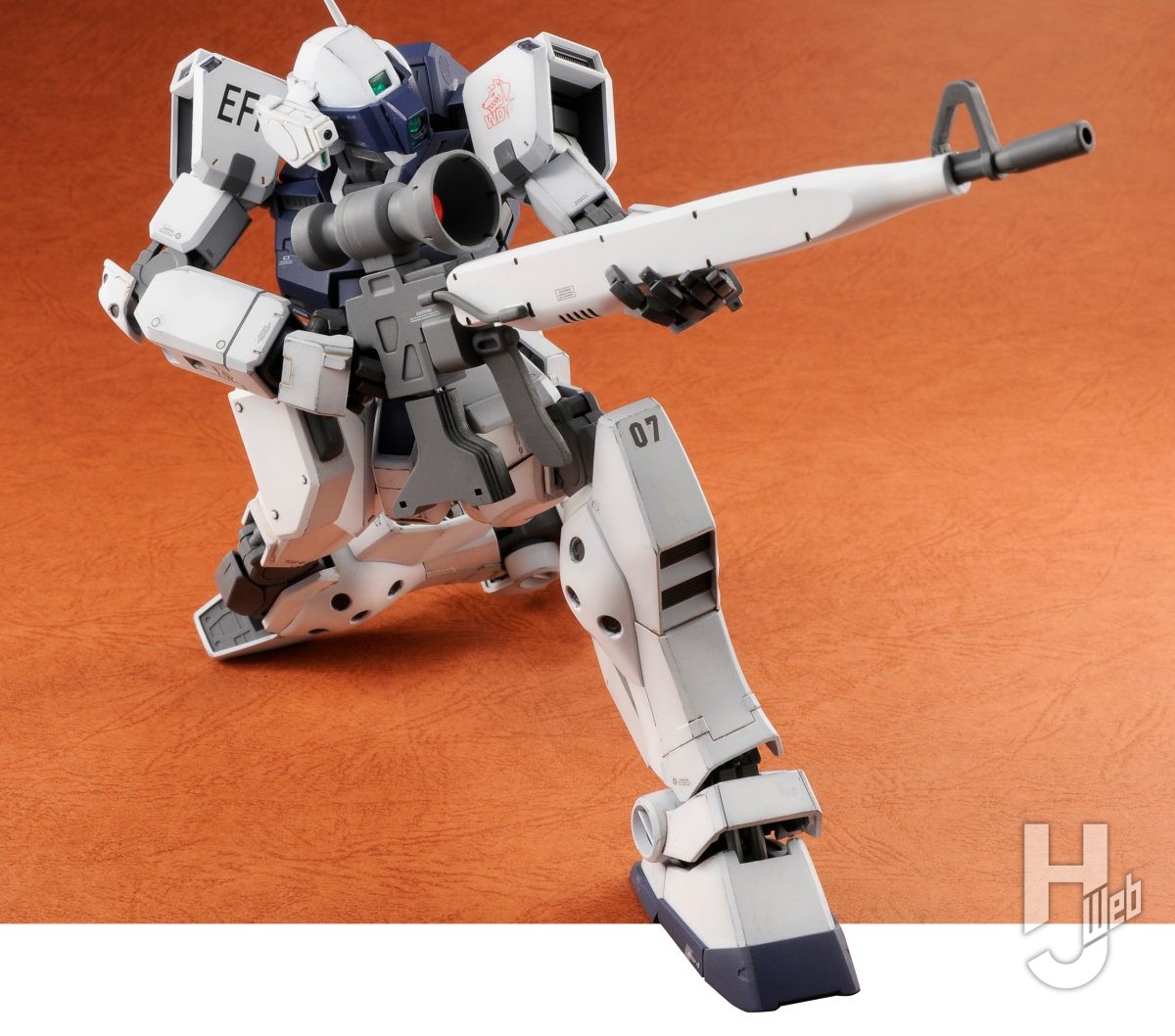 MG「ジム・スナイパーⅡ（ホワイト・ディンゴ隊仕様）」を細部の