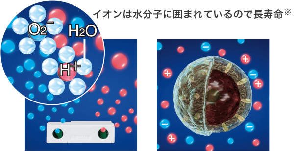お部屋の空気を浄化する「プラズマクラスター」技術を搭載 - ガス