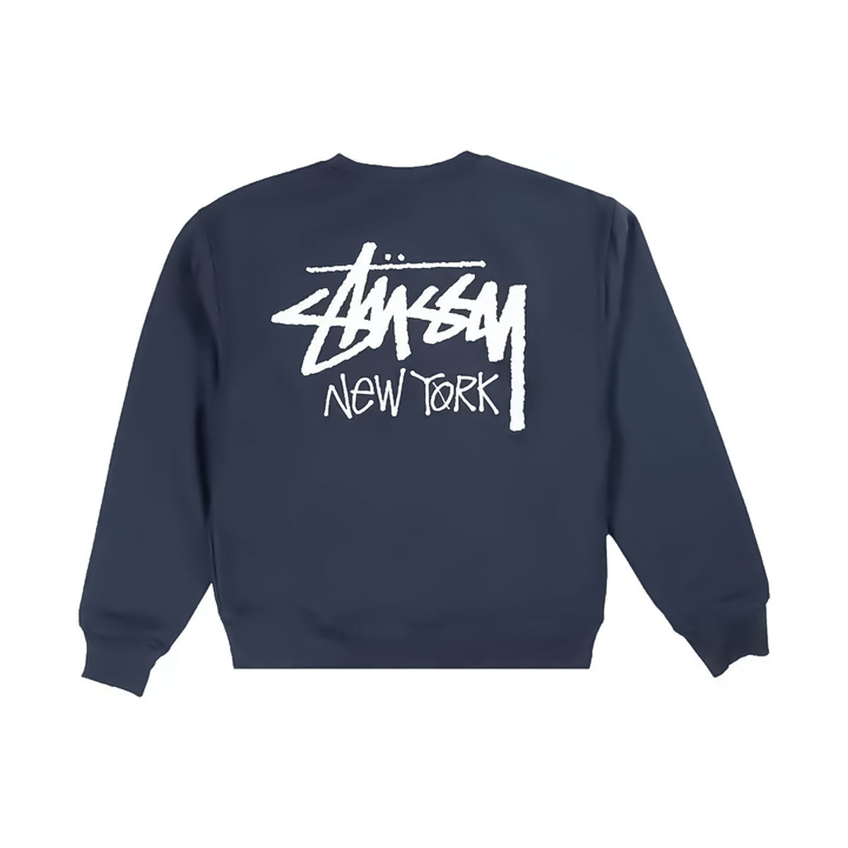 STUSSY - NEW YORK SHOP LIMITED CREW SWEAT NAVY – HOMEGAME TOKYO