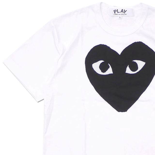 PLAY CDG BIG HEART T-SHIRT BLACK/WHITE プレイ デ ギャルソン ビッグ