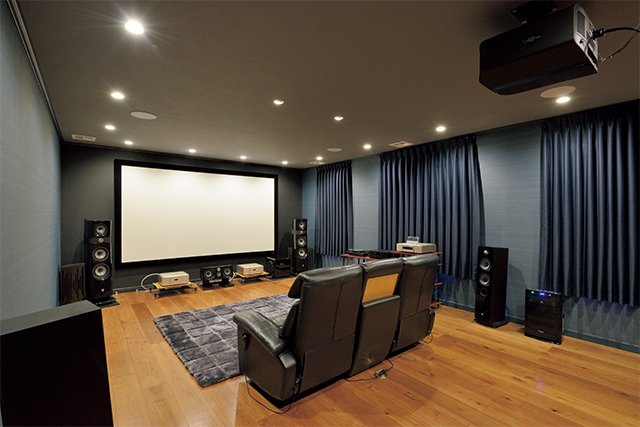 専用室シアターCASE2420畳を超える空間に映えるプレミアムシステム