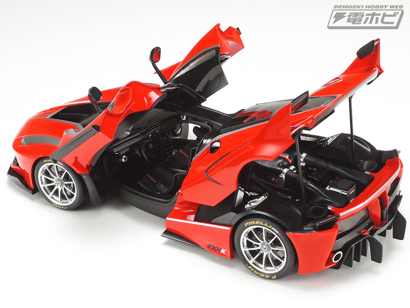 世界の憧れ！サーキット走行専用の「フェラーリ FXX K」がタミヤ1/24
