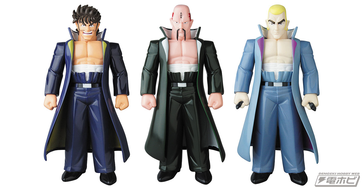 魁!! 男塾』のソフビモデルシリーズ第3陣！虎丸龍次、雷電、Jが参戦