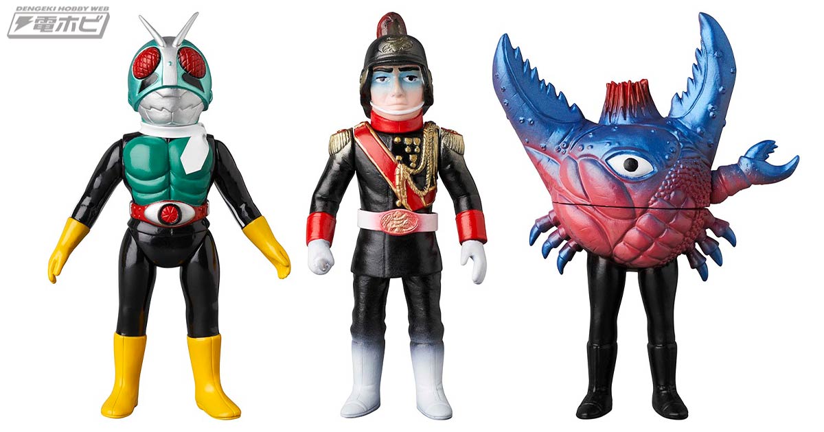 東映レトロソフビコレクションのミドルサイズシリーズに『仮面ライダー