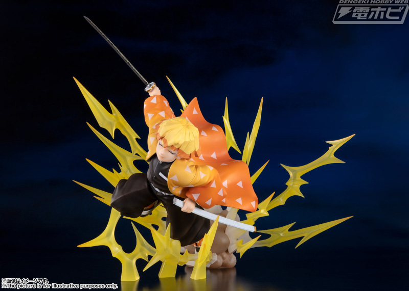鬼滅の刃』我妻善逸が雷の呼吸のエフェクトとともにフィギュア化！四方