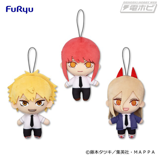 チェンソーマン』の新作プライズは3種類のぬいぐるみに決定