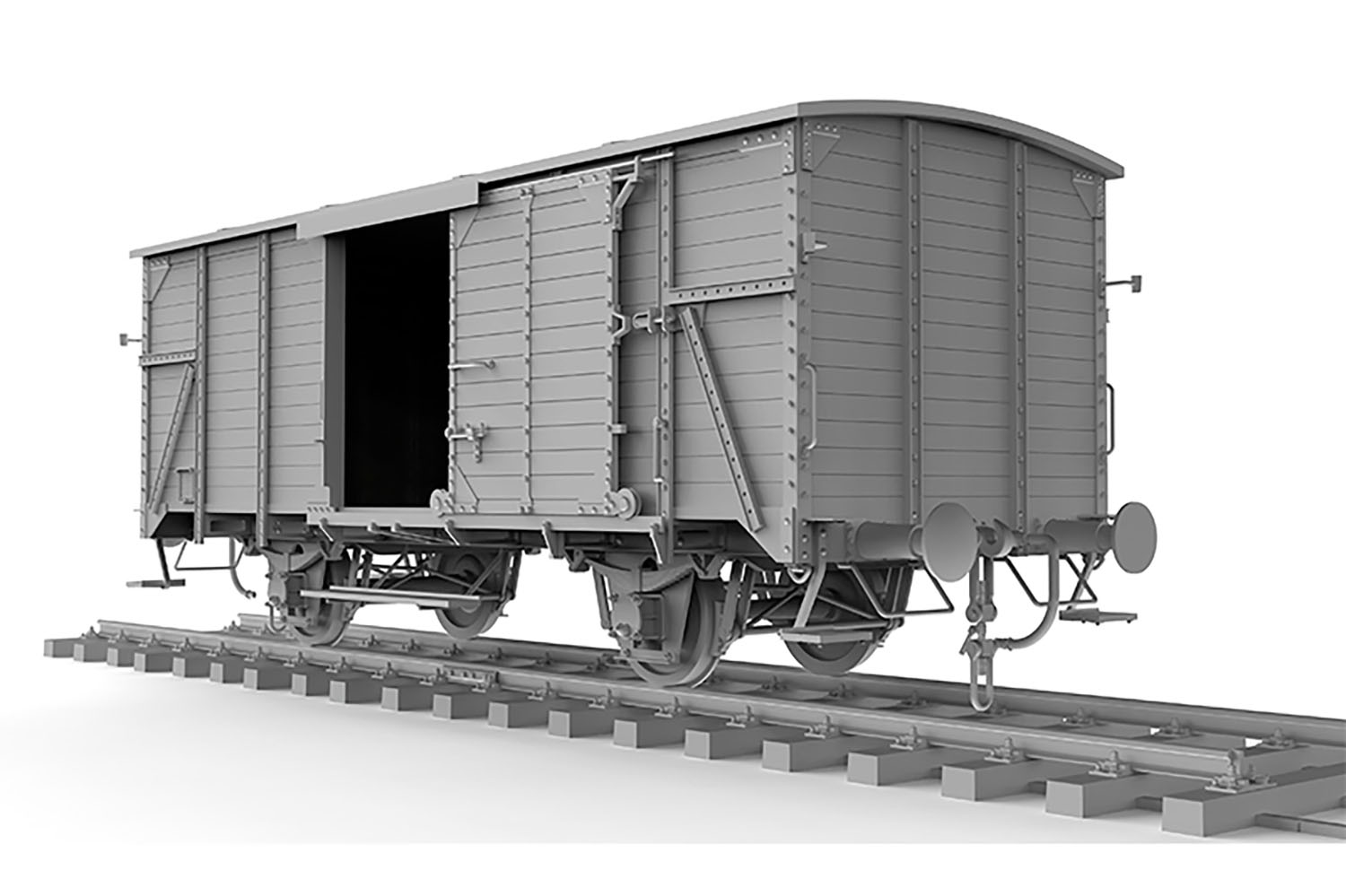 1/35 WW.II ドイツ軍 有蓋貨車 ギュターワーゲン G10型 [AK35502