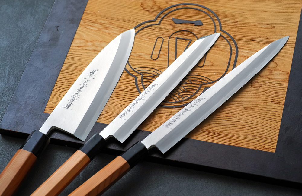 堺一文字光秀 白銀霞研 ケンムキ包丁