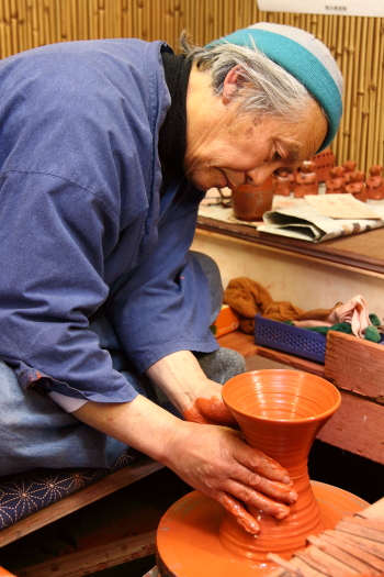 渡辺陶三 佐渡無名異 上赤急須 : お茶専門店HOJO