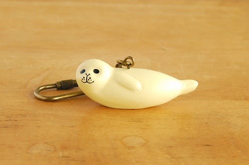 廃盤】Lisa Larson/リサ・ラーソン/キーホルダー/アザラシ - 北欧