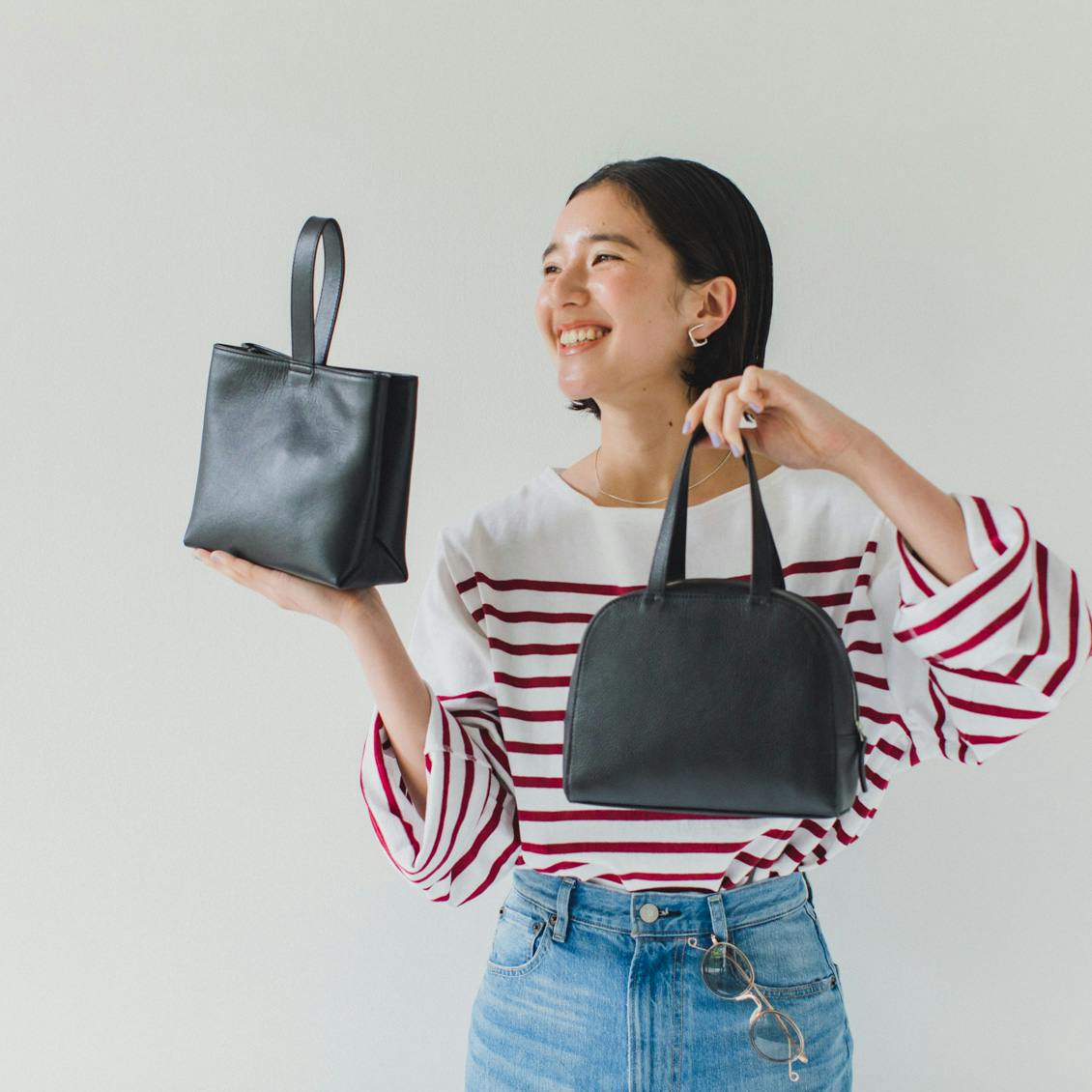 装いを、ちょっと特別に」レザーのミニハンドバッグ / ボストン - 北欧