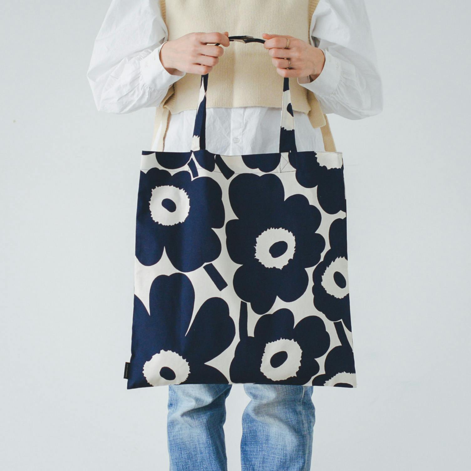 marimekko / マリメッコ / UNIKKO / ウニッコ / トート（ネイビー
