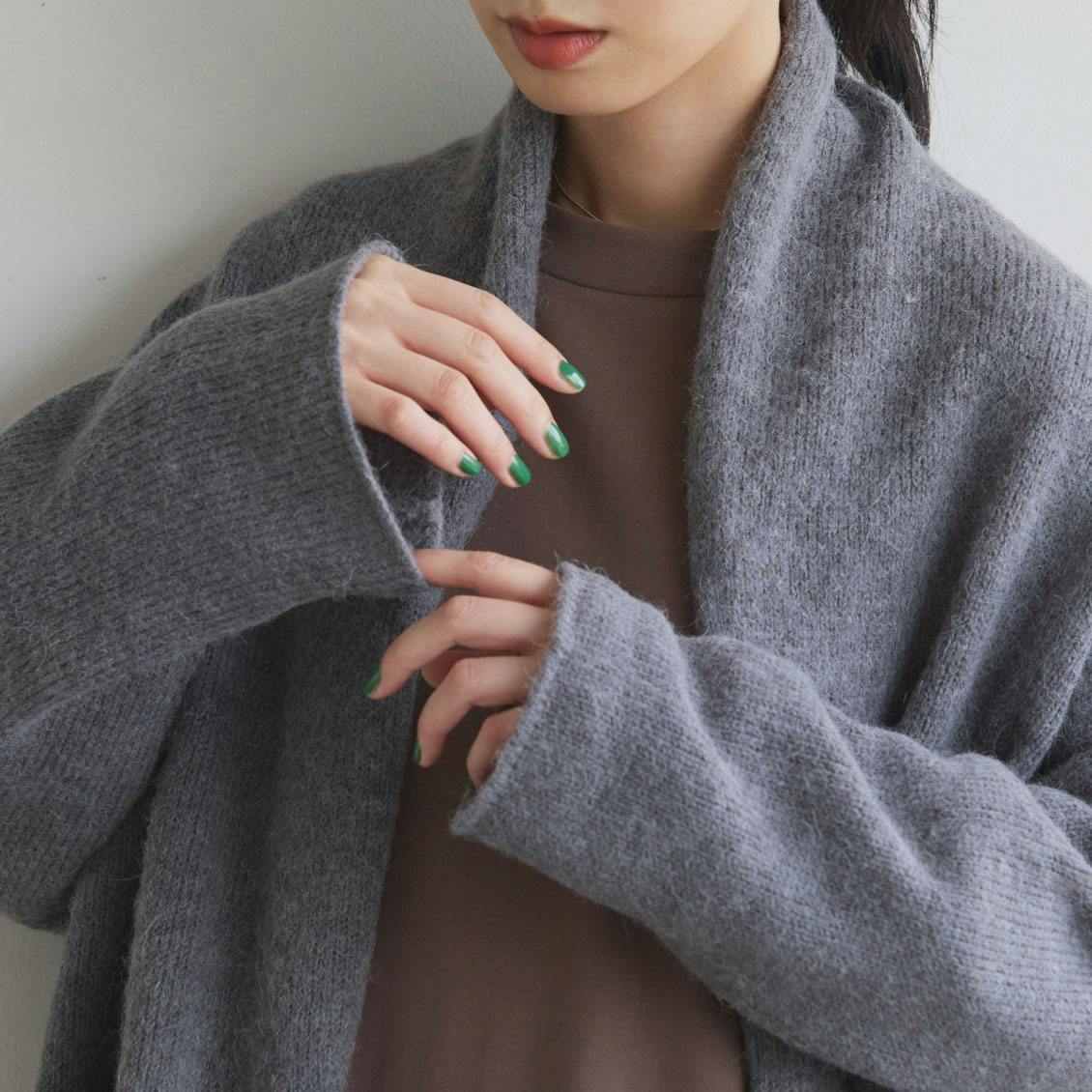 アルパカ混のふんわりカーディガン（ショート丈） - 北欧、暮らしの道具店