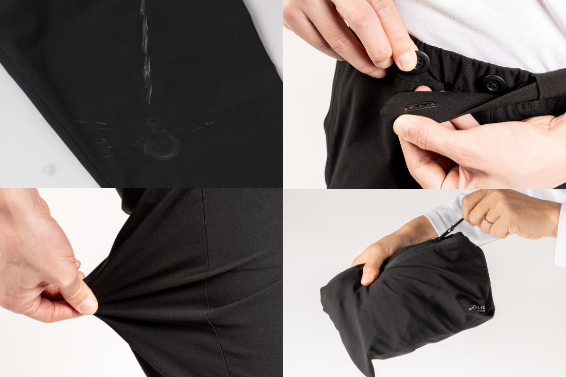 Giopants｜パンツ｜軽量/ストレッチ/吸水速乾/形態安定/ポケッタブル