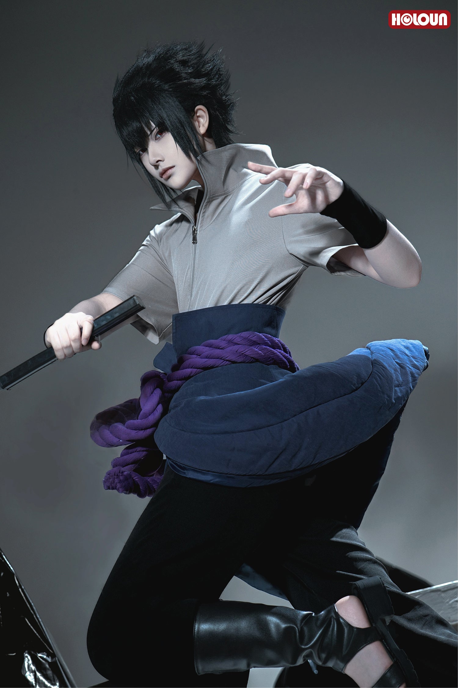 在庫品】HOLOUN なるとNaルto疾風伝 忍び 忍者 うちはサスケのコスプレ