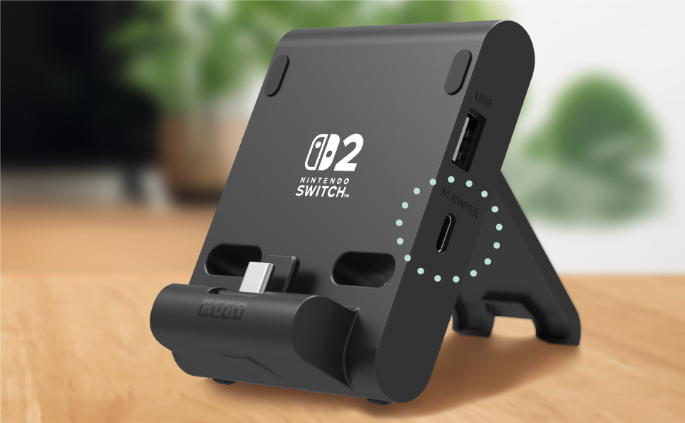 ホリストア｜テーブルモード専用 ポータブルUSBハブスタンド 2ポート