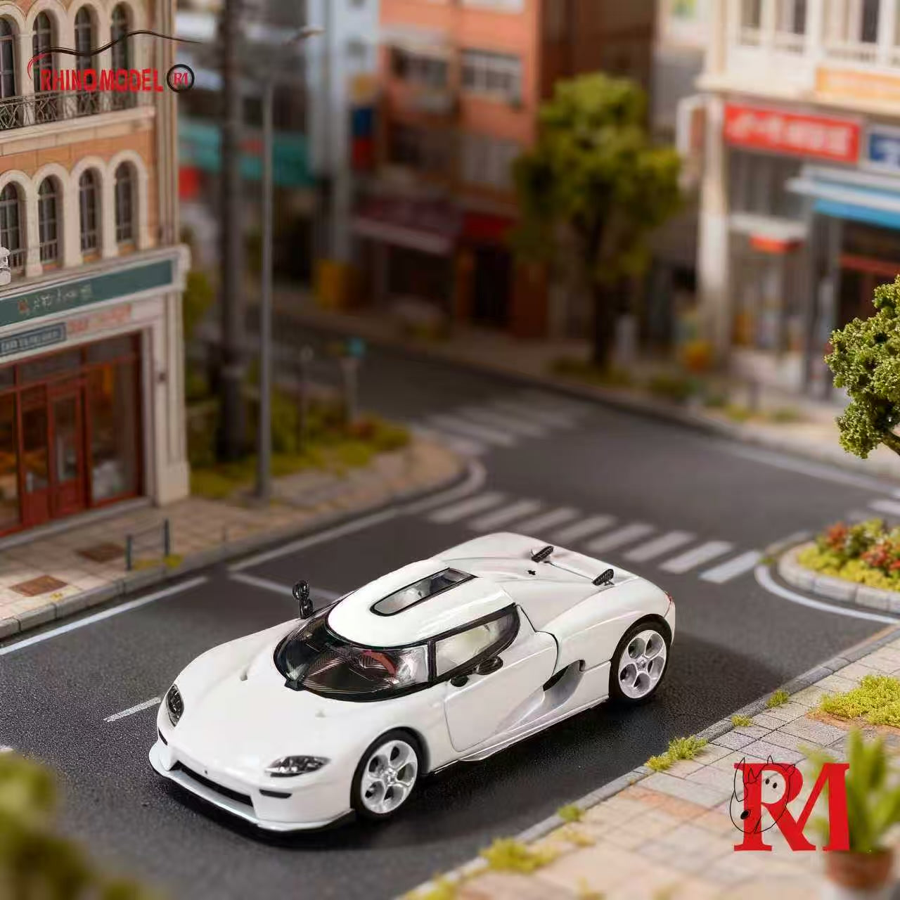 Rhino Model 1:64 Koenigsegg CC850 White – Horizon Diecast