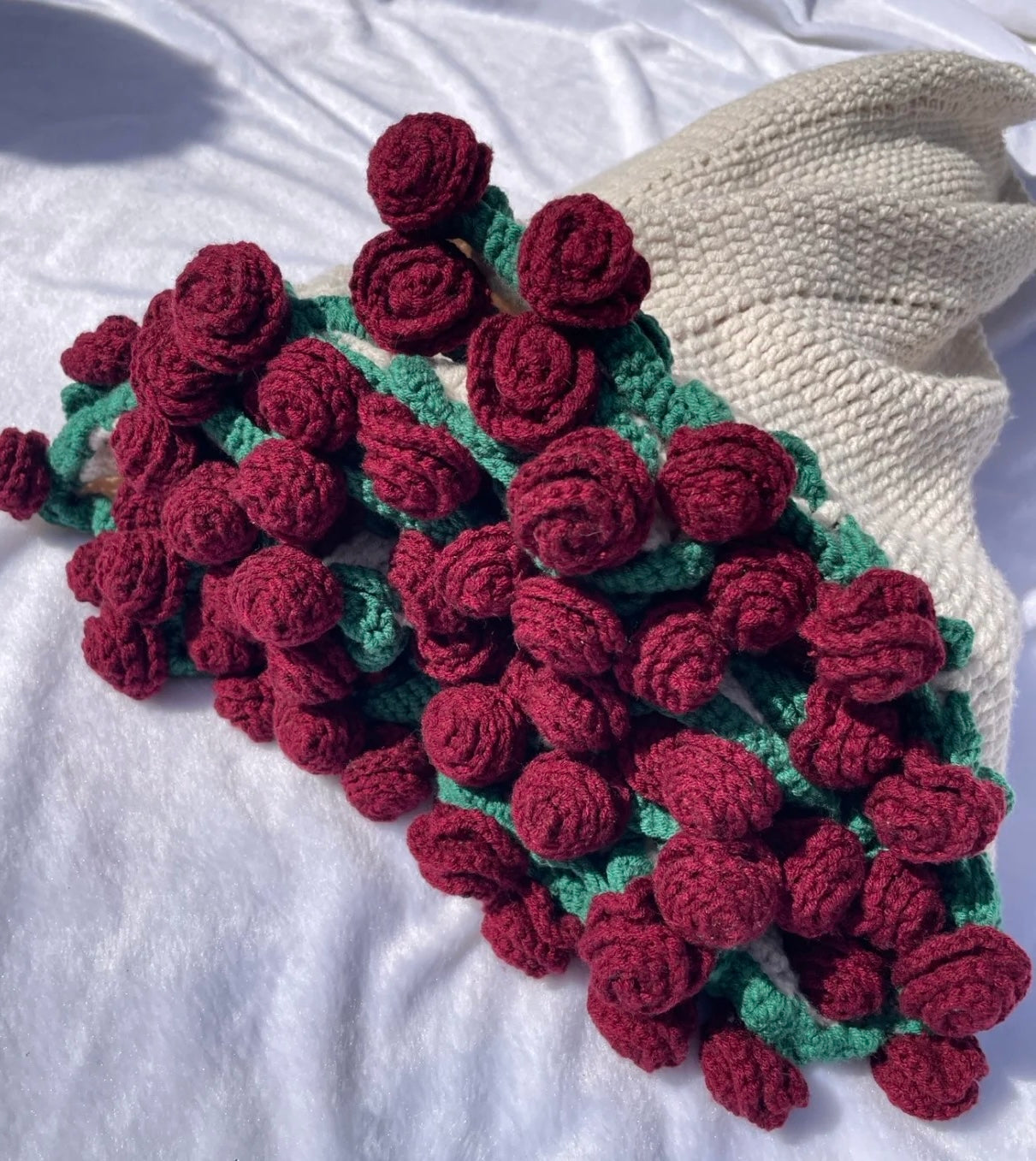 手編みキット】花束ブランケット全5色（15玉セット）｜並太・大判