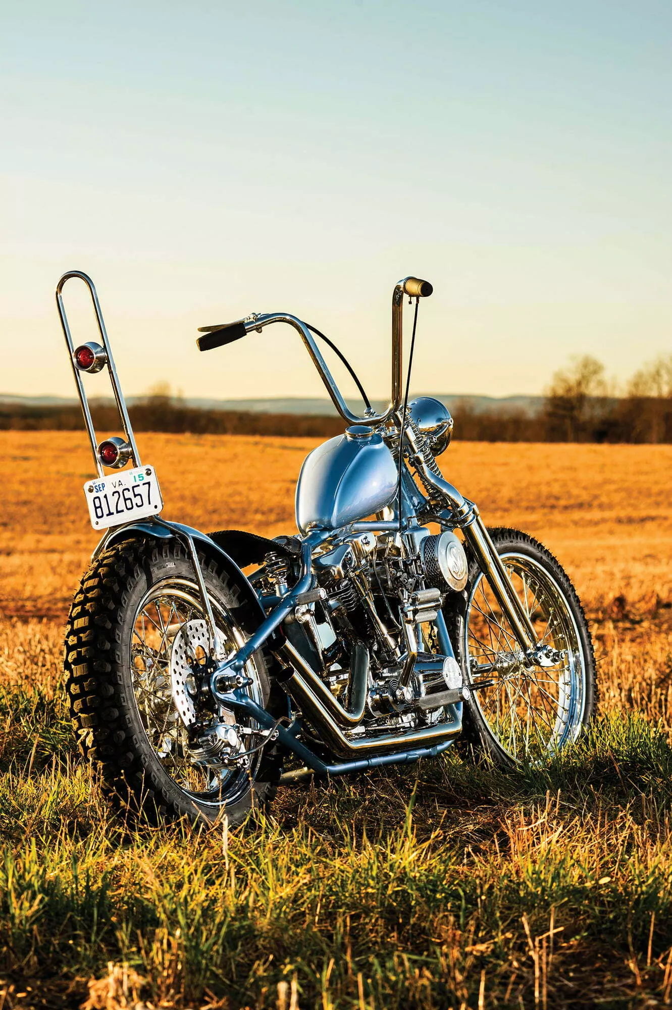 Custom 1975 Harley-Davidson FL Chopper | Tater Digger | Hot Bike