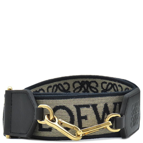 ロエベ LOEWE アナグラム ストラップ ネイビー×ブラック カーフ
