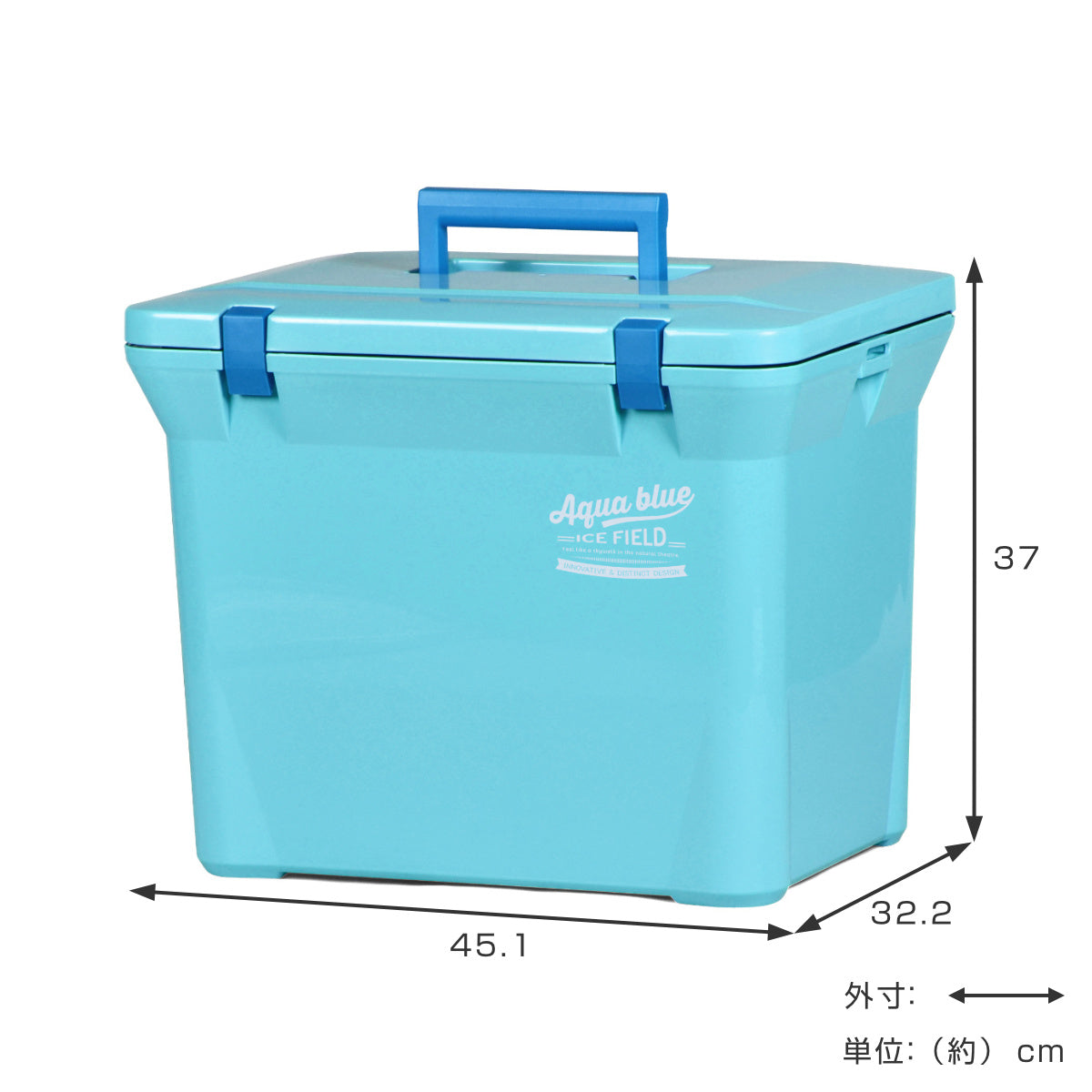 クーラーボックス 28L アクアブルー ハードタイプ – ハウジー