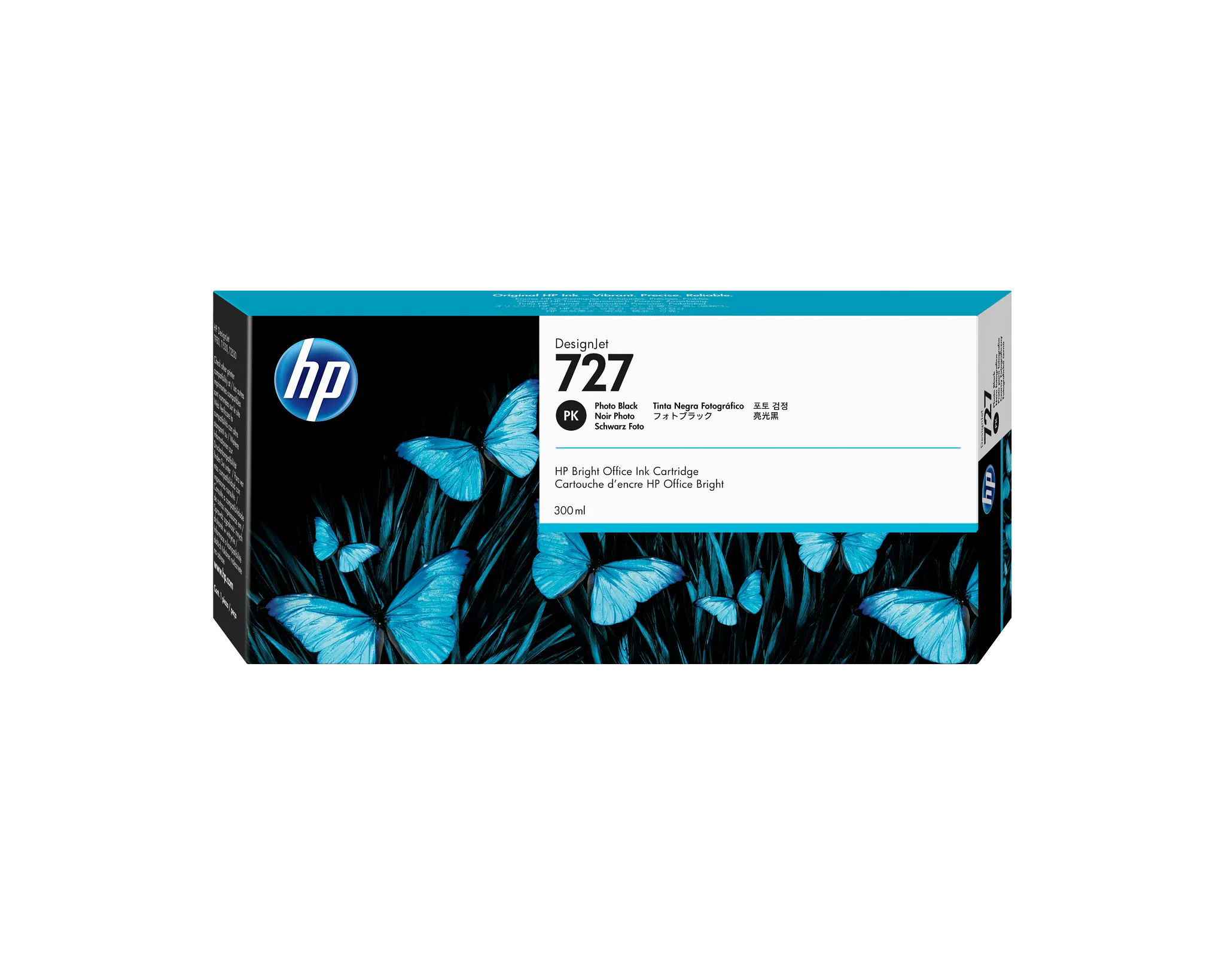 727 300-ml Photo Black DesignJet Ink Cartridge (F9J79A) - HP® Store