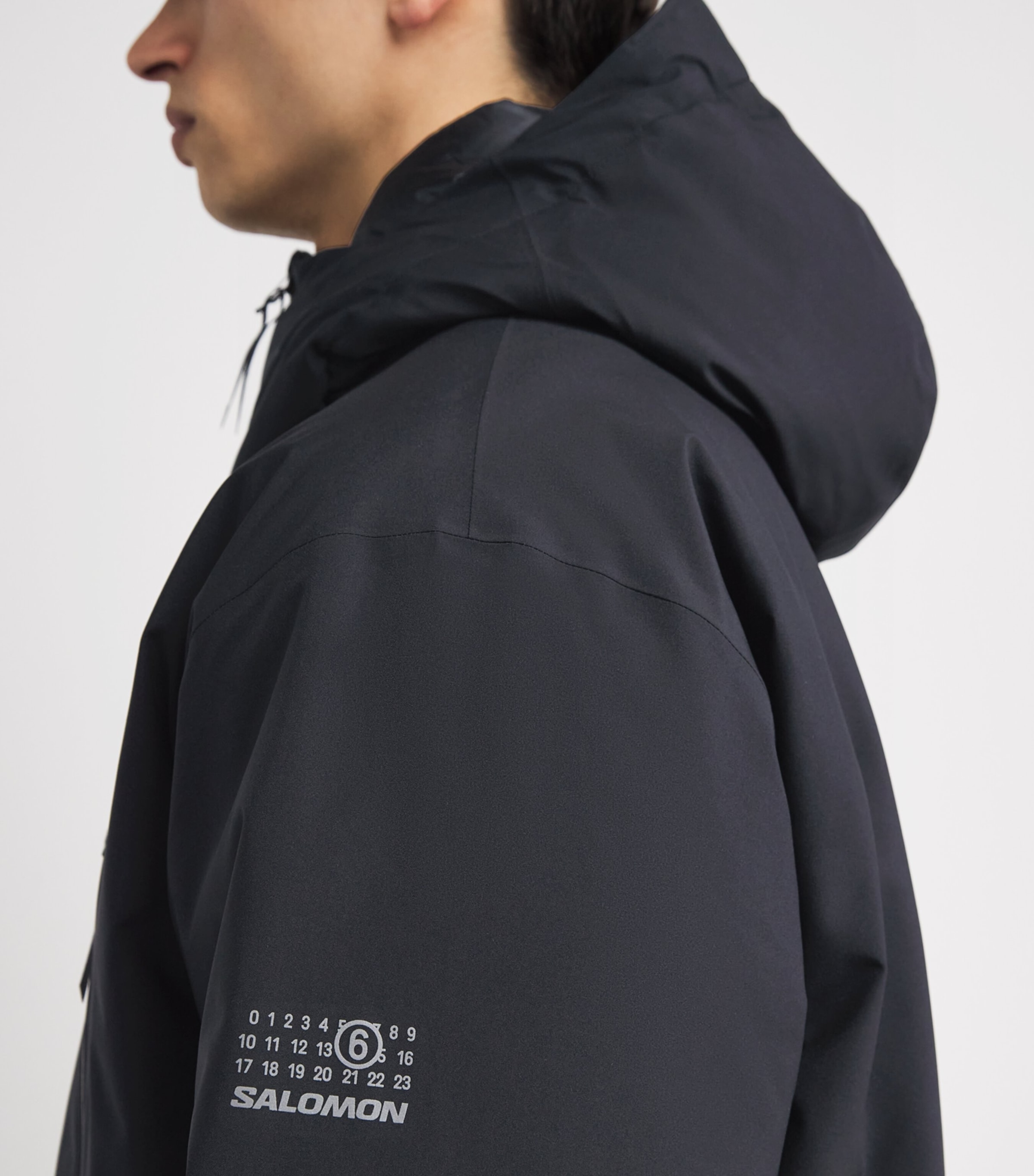 MM6 Maison Margiela Black x Salomon Technical Down Jacket | Harrods UK